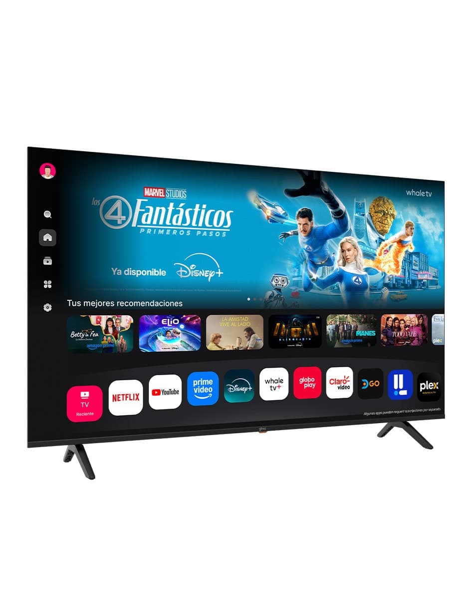Pantalla 50" Smart 4 K Ultra HD Whale TV WiFi HDMI USB TV-1083 Ghia