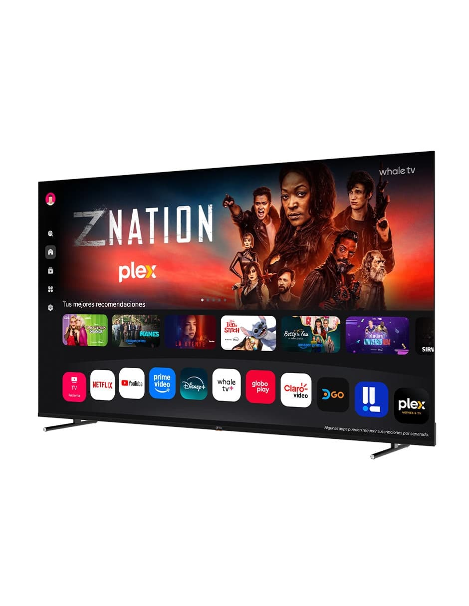 Pantalla 75" Smart 4K Ultra HD Whale TV WiFi Ethernet Bluetooth TV-1081 Ghia