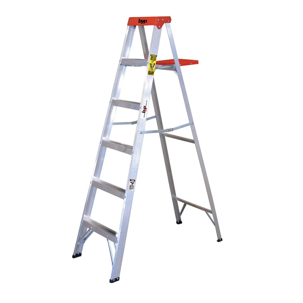 Escalera Tijera 5 Peldaños Aluminio 1.83 M 150 KG Tipo III ETR35 BYP