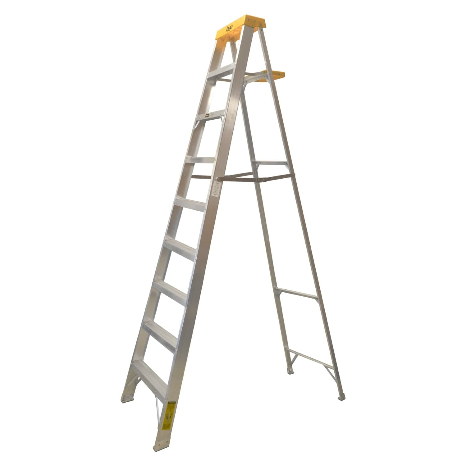 Escalera Tijera 8 Peldaños Aluminio 2.74 M 175 KG Tipo II ETA28 BYP