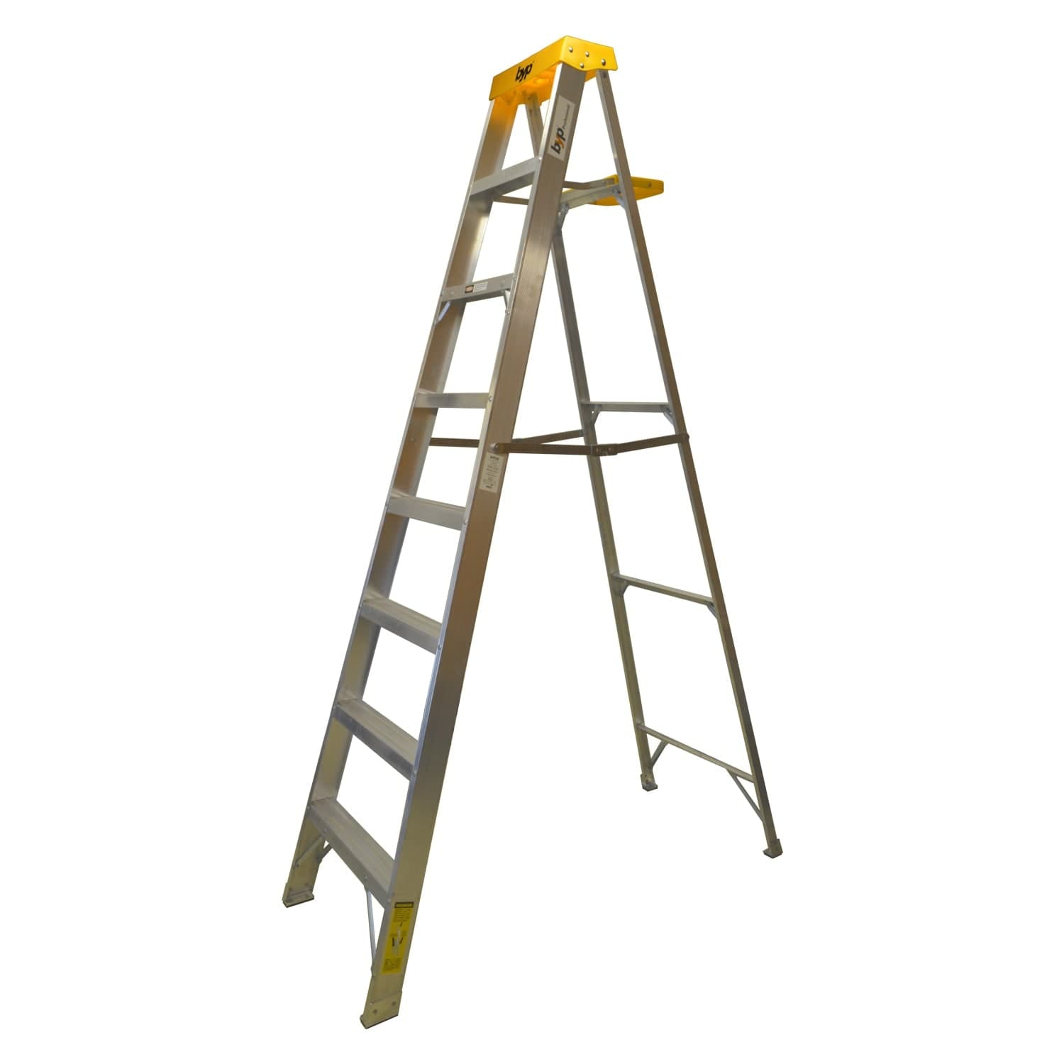 Escalera Tijera 7 Peldaños Aluminio 2.43 M 175 KG Tipo II ETA27 BYP