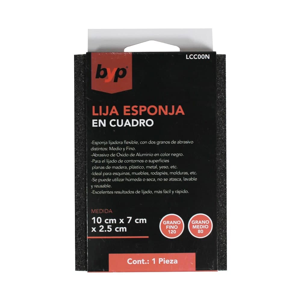 Lija en Cuadro Grano Medio y Fino LCC00N BYP