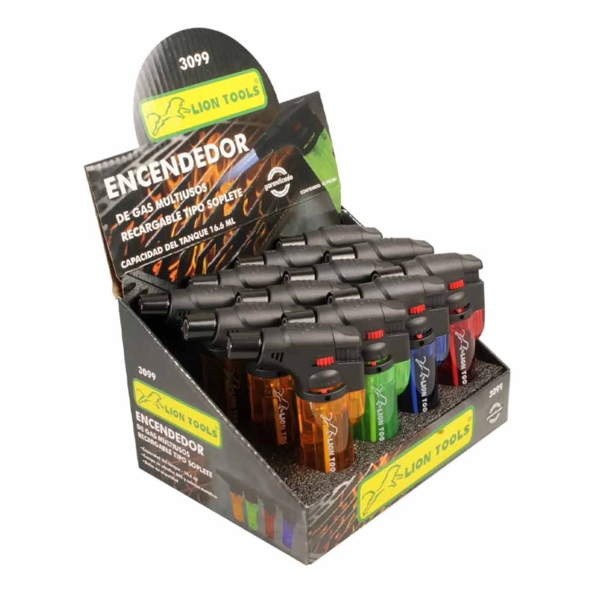 Encendedor Recargable Tipo Soplete 15 ML 3099 Lion Tools