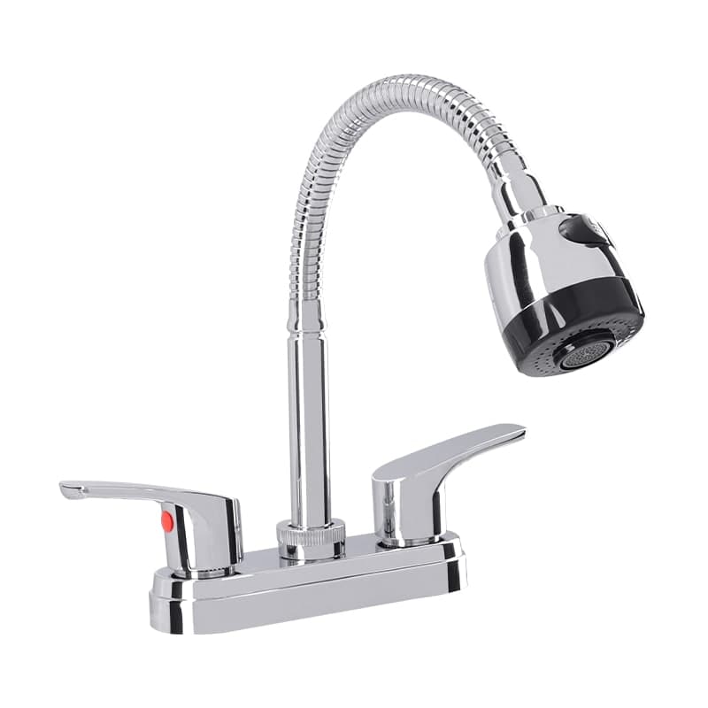 Mezcladora Lavabo Flexible 4" Cromo 4069 Dica