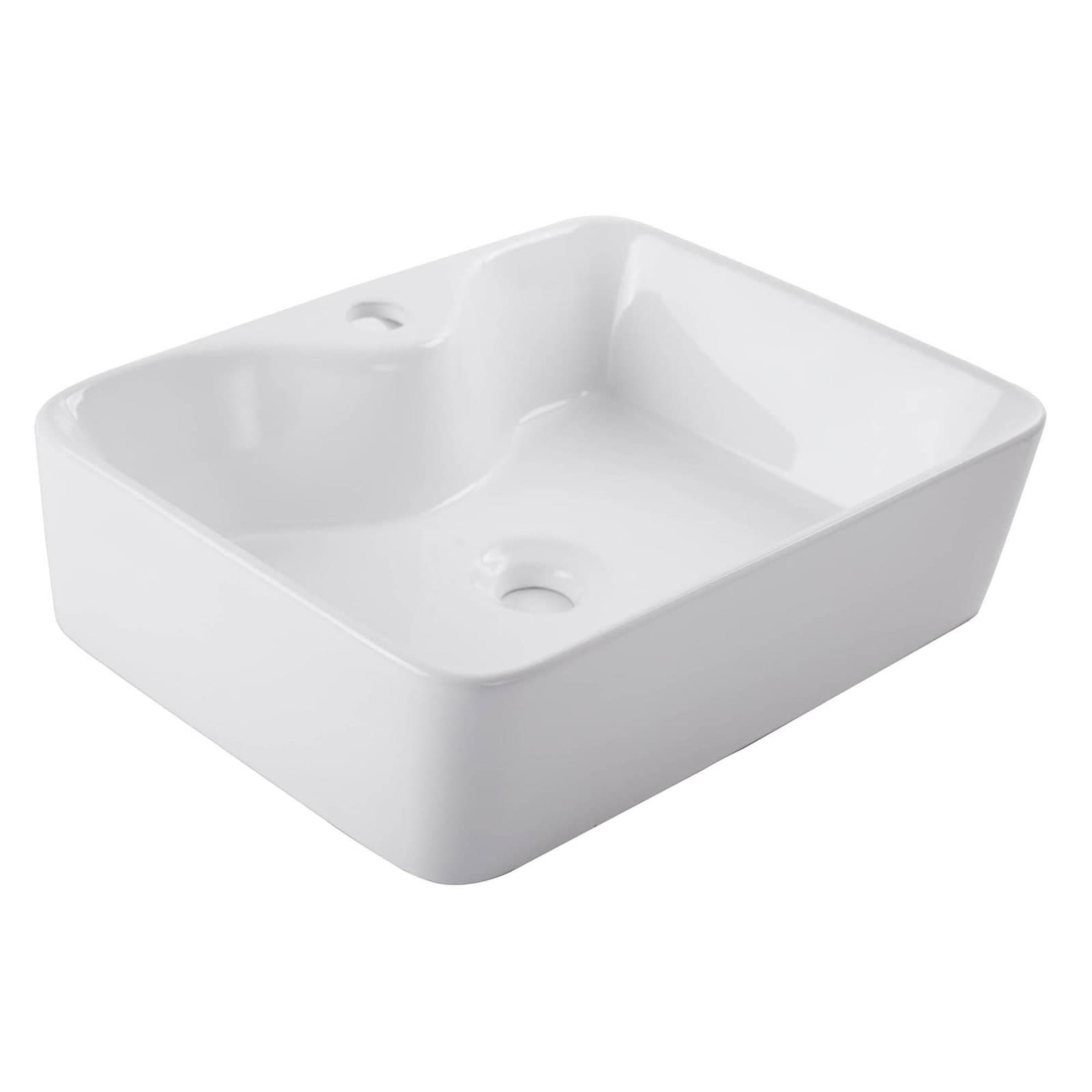 Ovalin Rectangular Blanco Sobreponer Kuun LV1003A021 Urrea