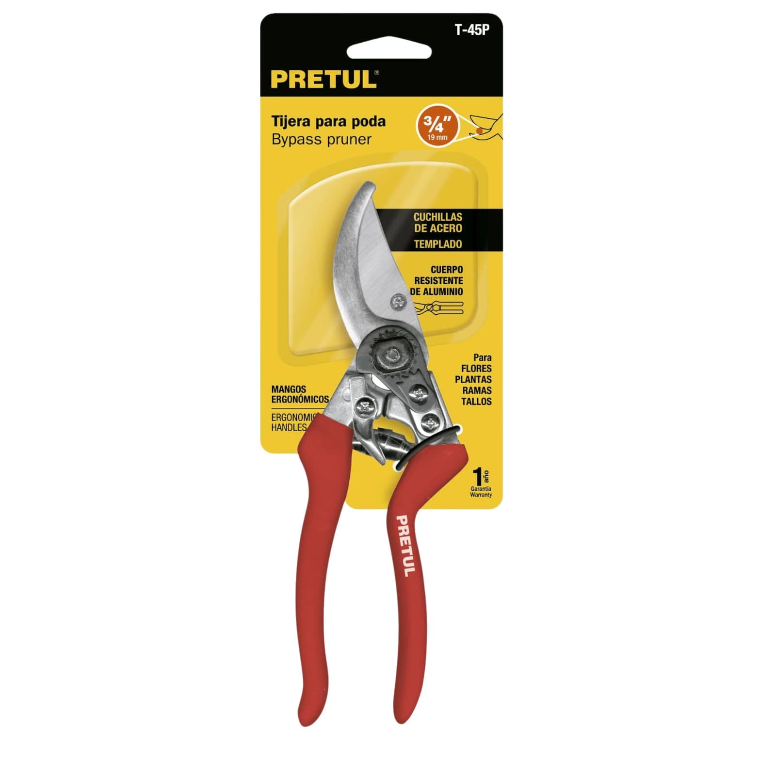 Tijera P/Podar Cuchilla Curva de Paso T-45P Pretul