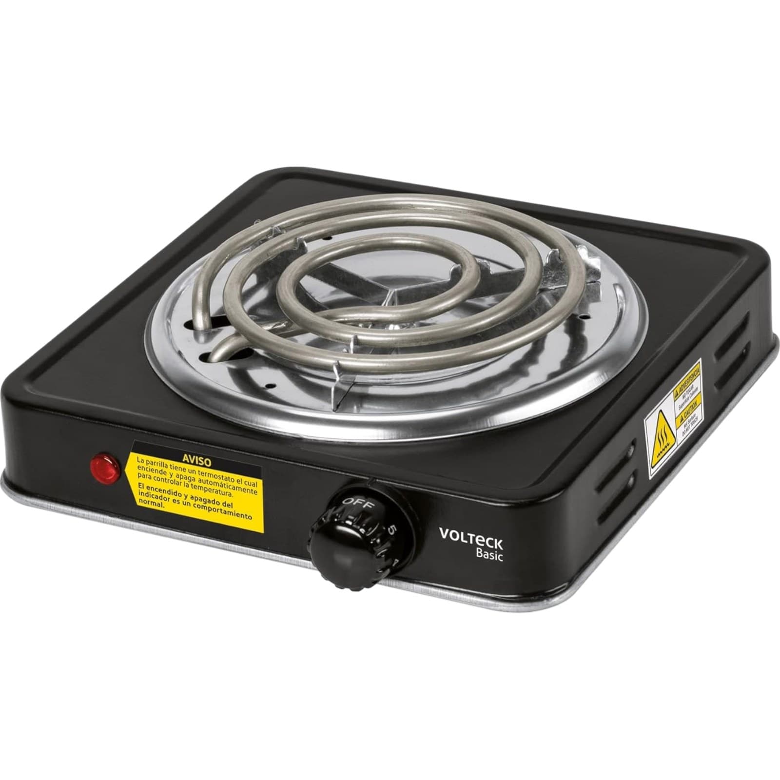 Parrilla Eléctrica 1 Quemador Negra PAEL-1CPN Volteck
