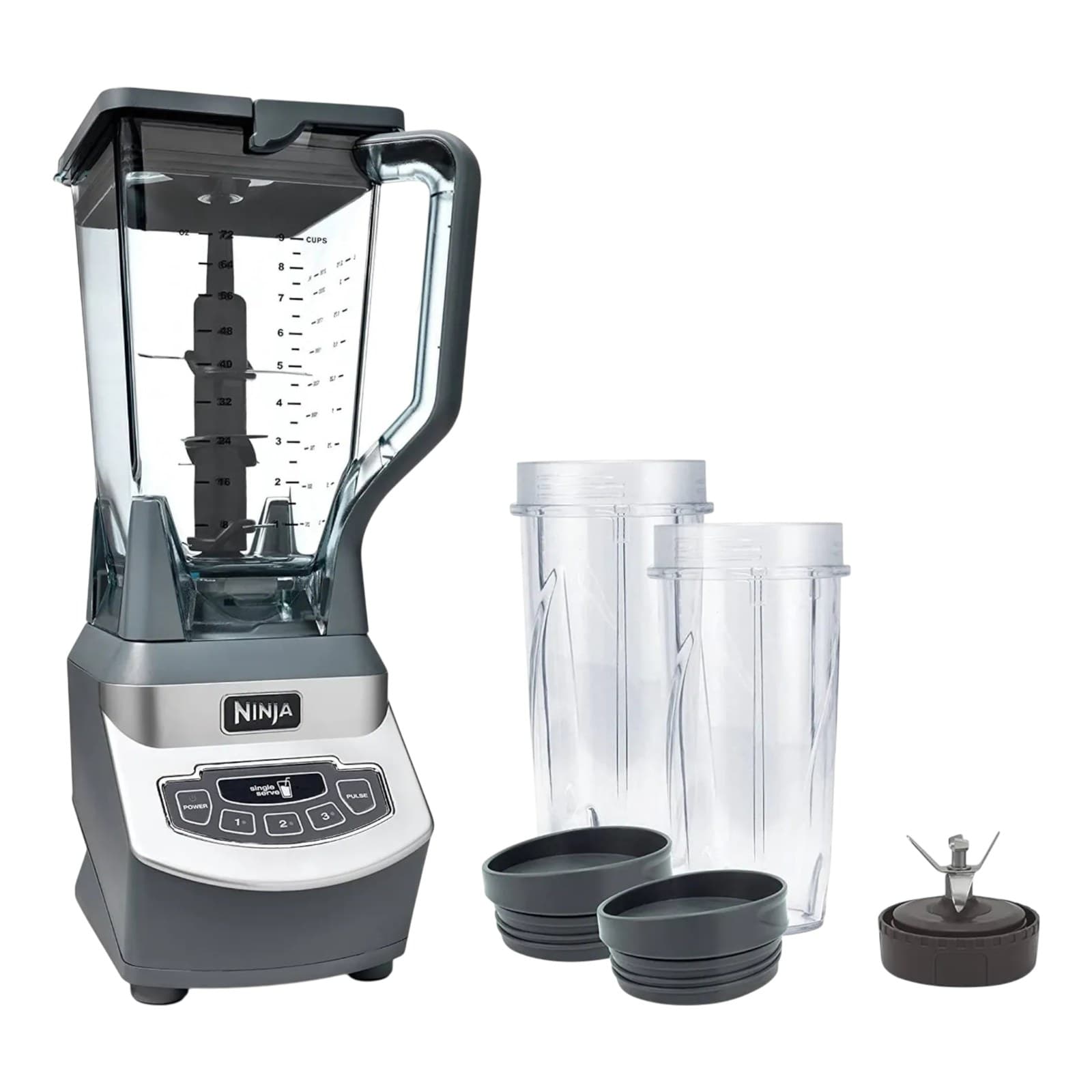 Lic 3 Vel V/Plástico Botones Silver BL660 Ninja + 2 Vasos DUO