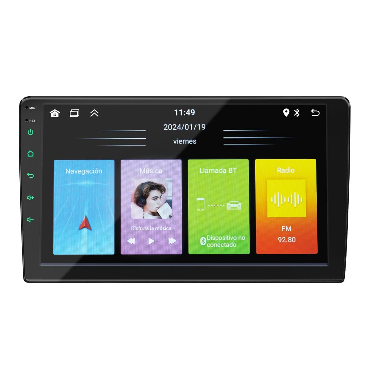 Autoestereo Pantalla 9" C/Cámara Reversa BT USB Gps DAB-0208 Mitzu