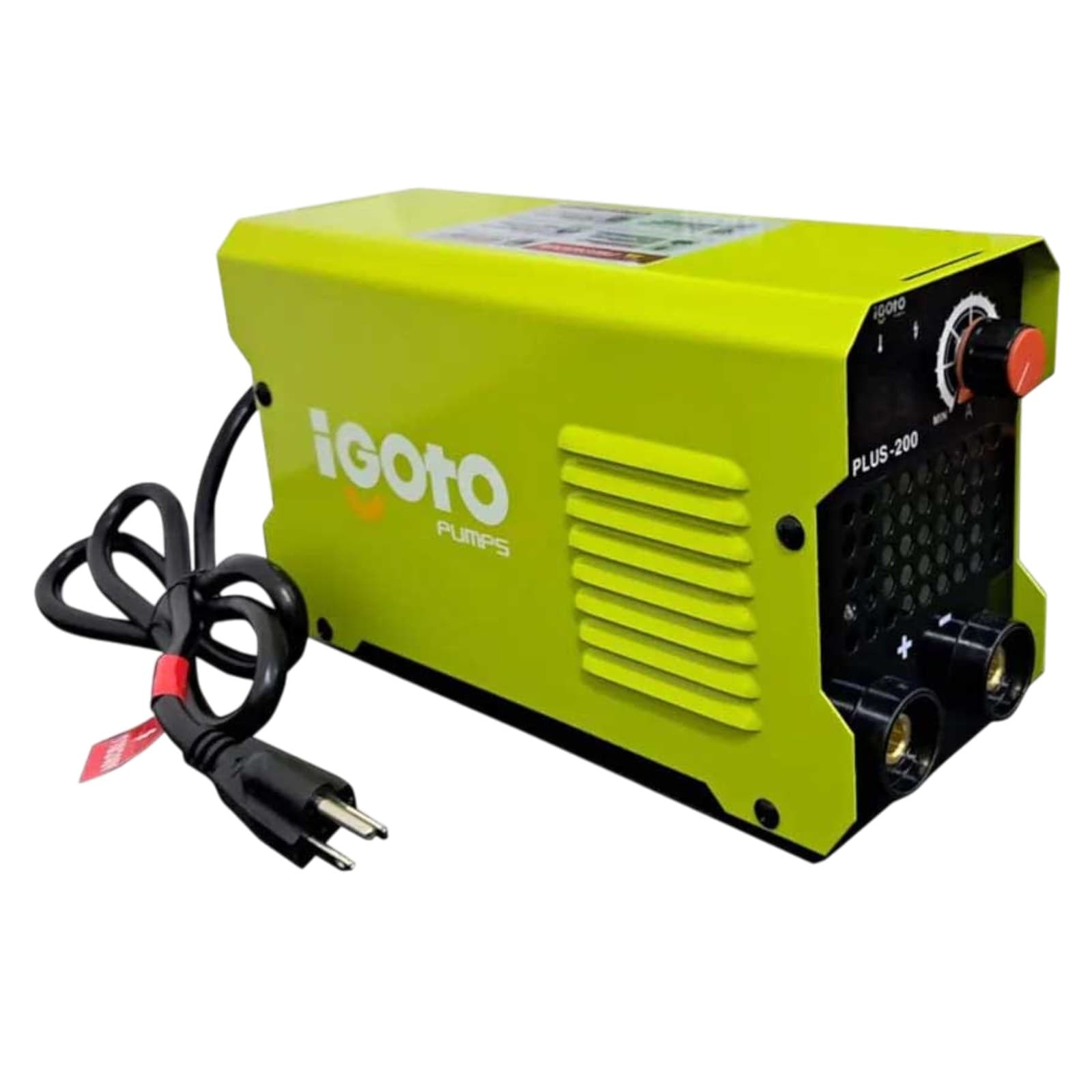Soldadora Inversora 200 a 110/220 V C/Cables + Careta y Cepillo Alambre PLUS-200 IGOTO