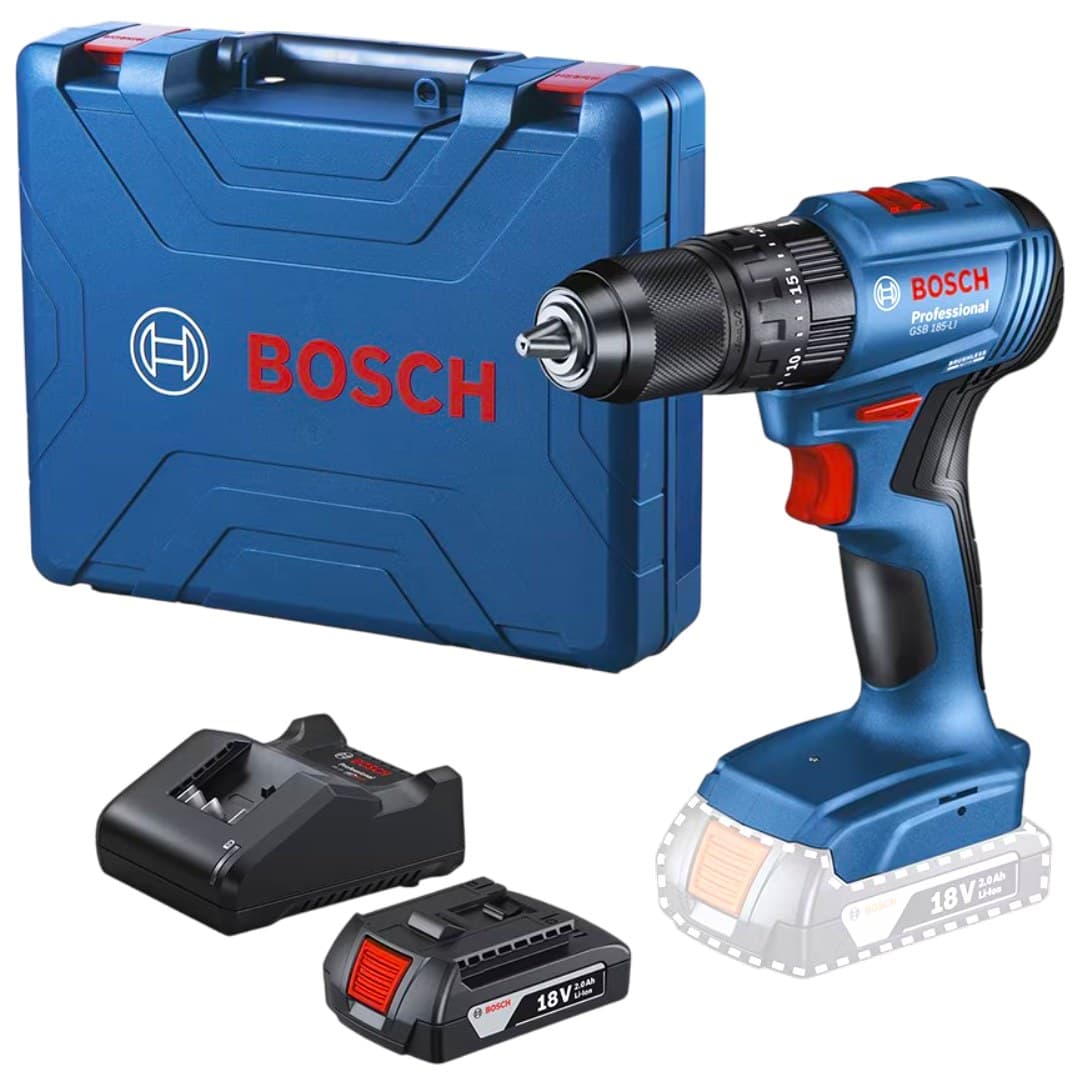 Rotomartillo Inalámbrico Brushless 1/2" 18 V C/Carg + Bat C/Estuche 06019K31G1 Bosch