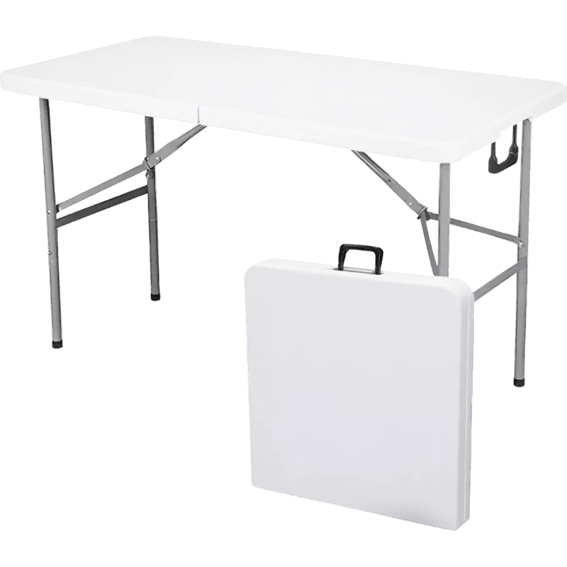 Mesa Rectangular Plegadiza Portafolio 1.80 M Blanca