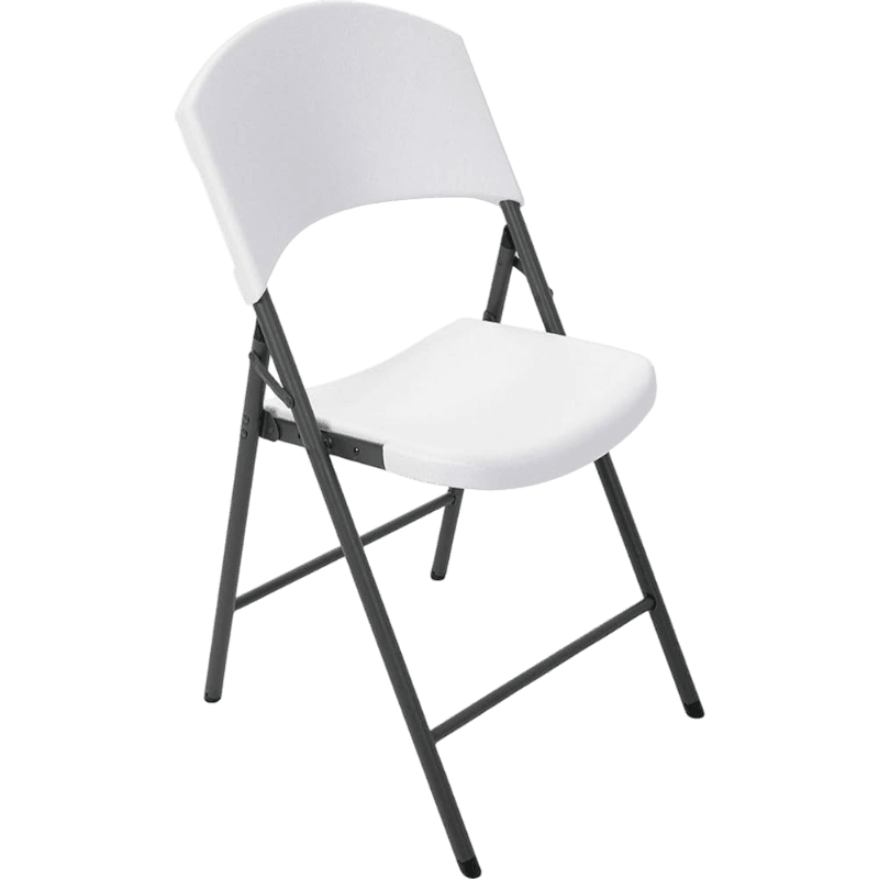 Silla Plegable Blanca Plástica