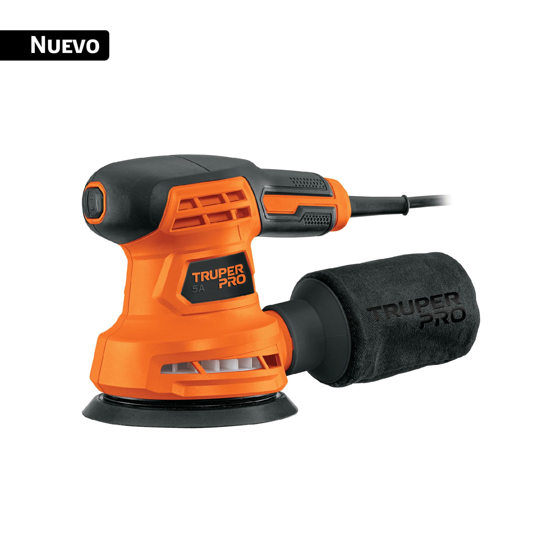 Lijadora Roto Orbital 5" 260 W 12500 Opm 127 V LIRO-5A2 Truper