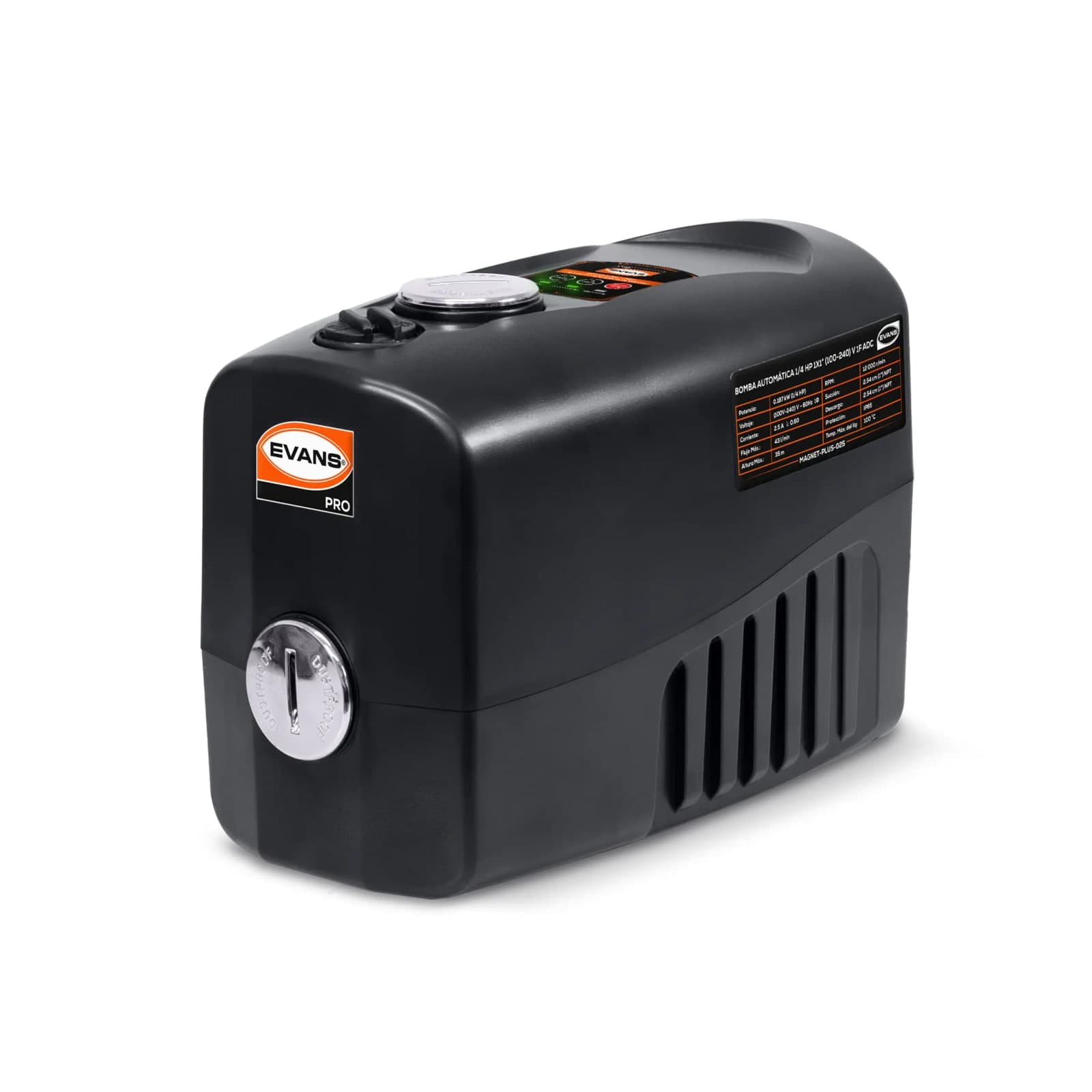 Presurizador Inteligente de Presión Constante 1/4 HP 110/220 V 43 L/Min 3 Servicios MAGNET-PLUS-025 Evans