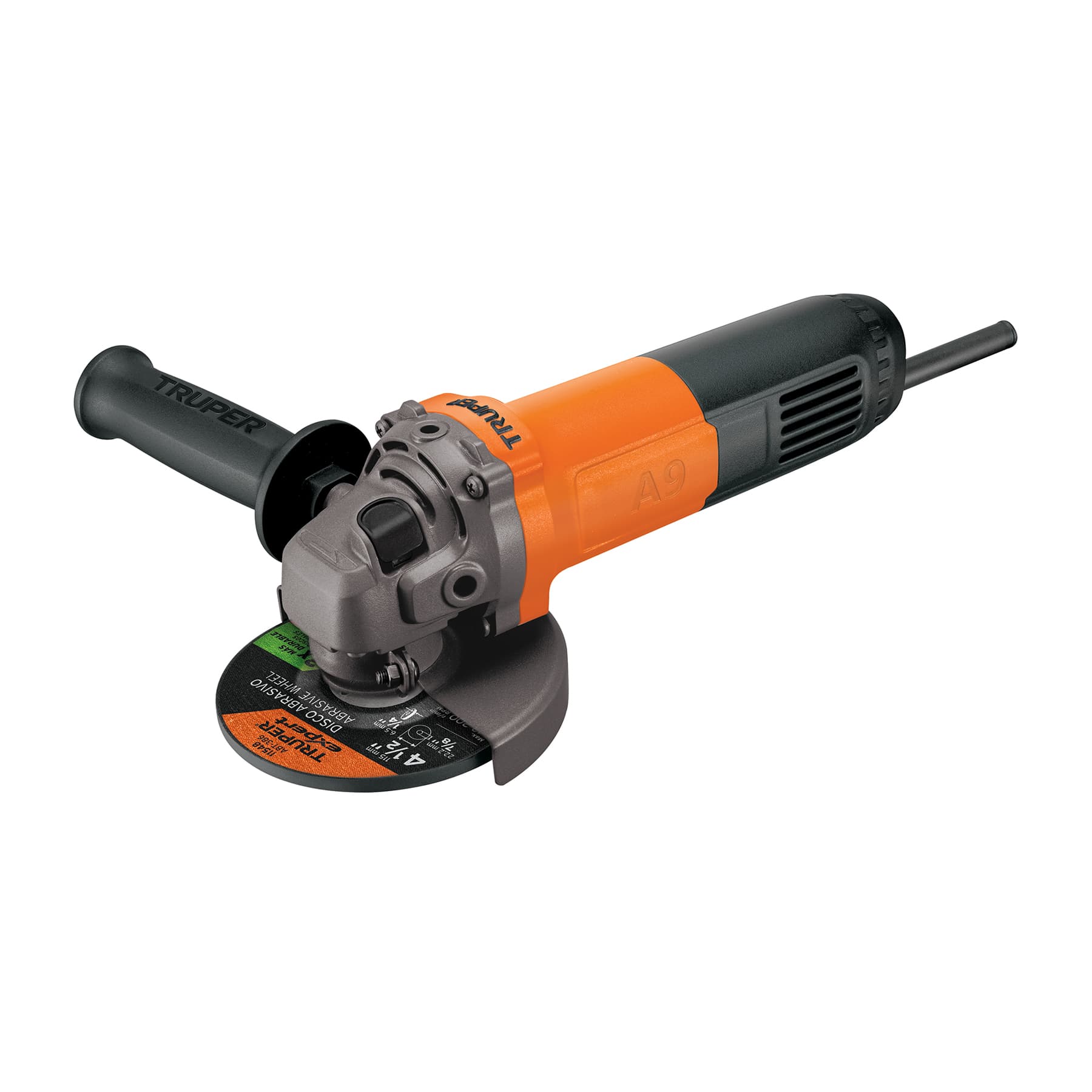 Esmeriladora Angular 4-1/2" 800 W 11000 RPM ESMA-4-1/2A9 Truper