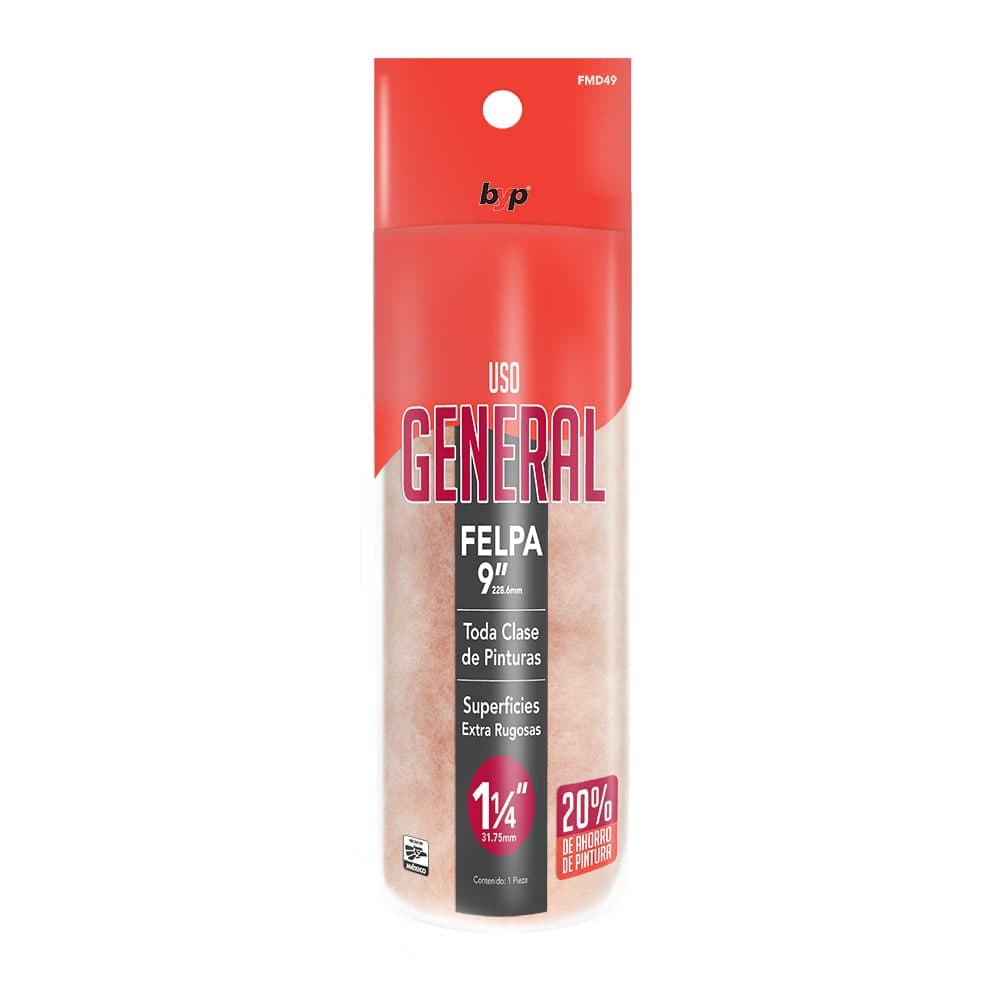 Repuesto P/Rodillo 9" x 1-1/4" Uso General FMD49 BYP