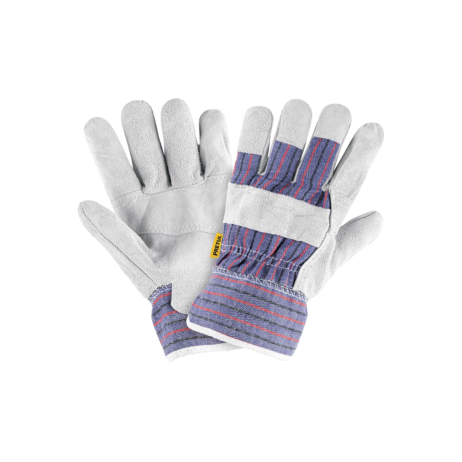 Guantes de Carnaza y Loneta Talla Grande Pretul GU-235P Pretul