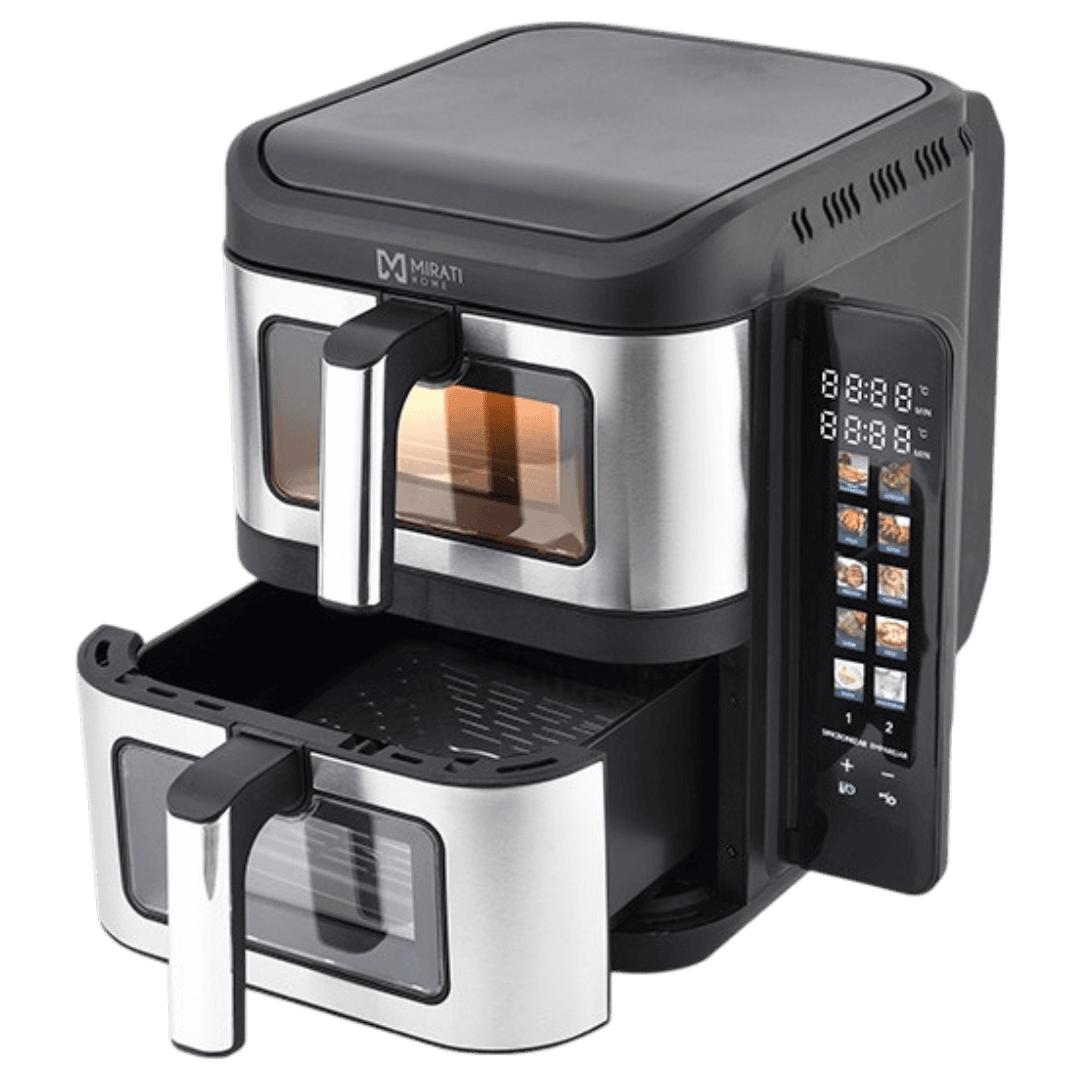 Freidora Aire Doble 11 Lts C/Panel a Color FRE-14 Mirati