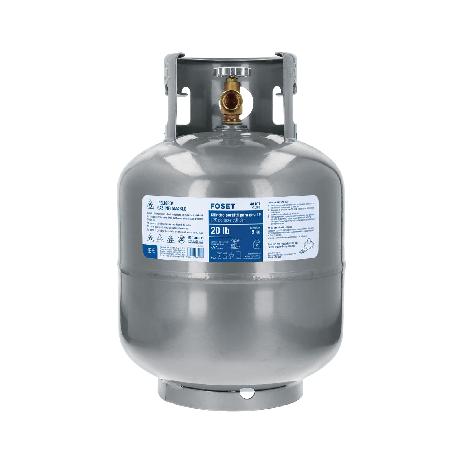 Cilindro P/Gas 09 KG CILG-9 Foset