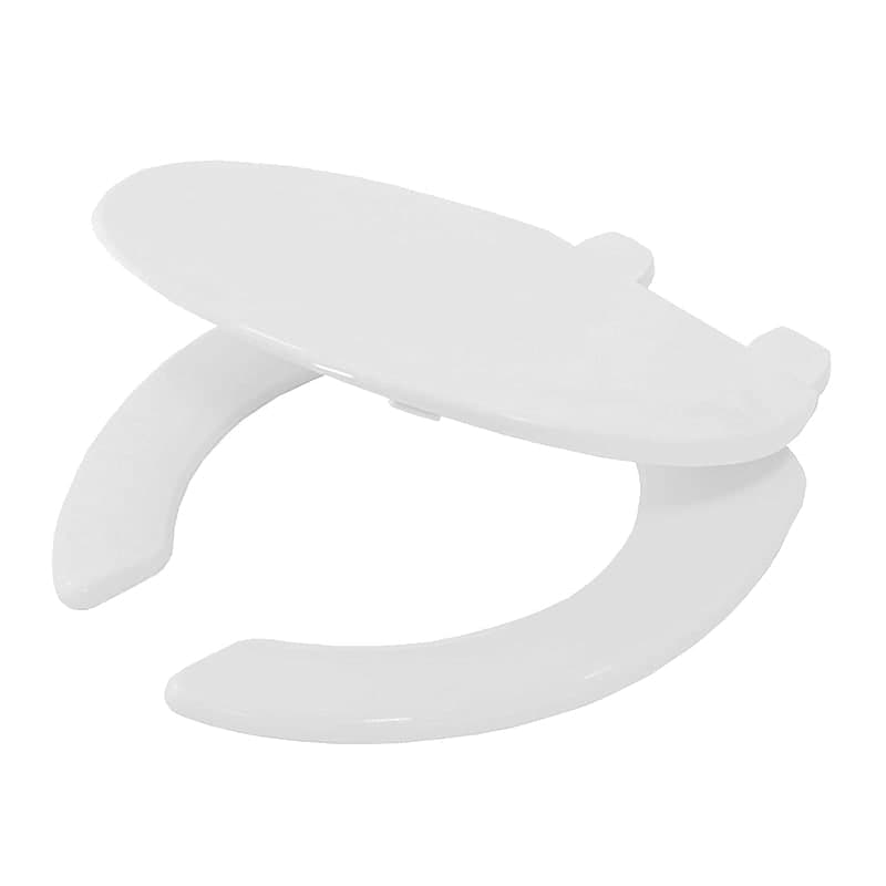 Asiento Sanitario Plástico Alargado Blanco AAA02 Urrea