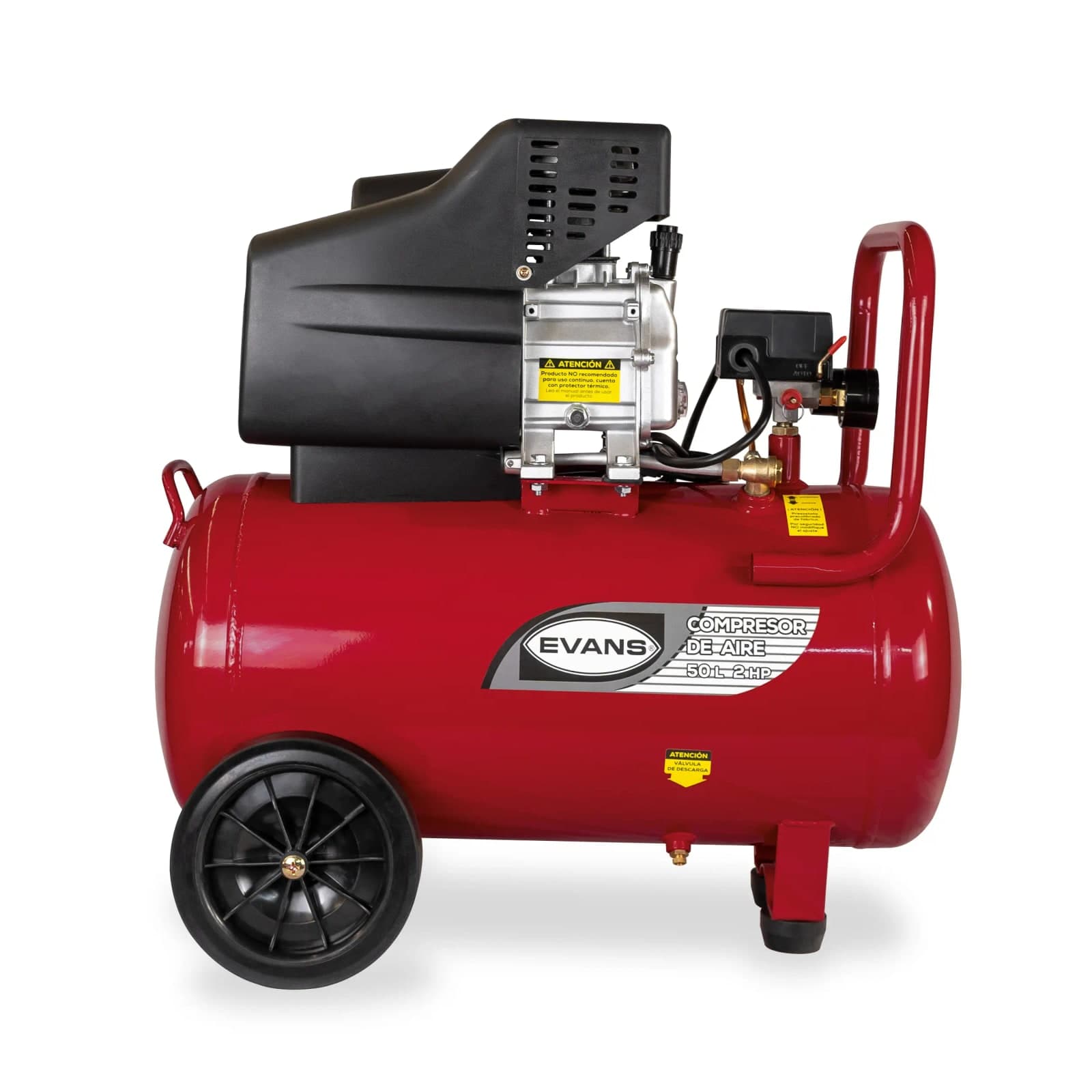 Compresor de Aire Lubricado 50 LT 2 HP 116 PSI 120 V EC07ME200-050 Evans